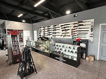 Check in Counter in Shooting Range Building